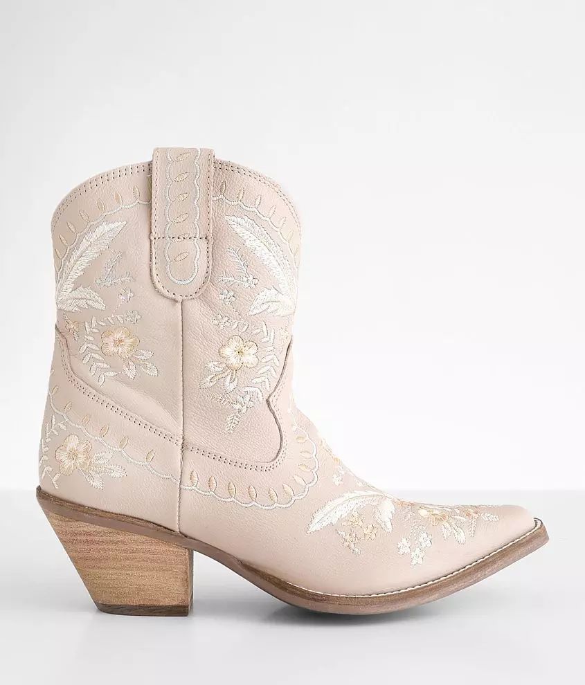 Dingo Embroidered Leather Western Ankle Boot | Buckle