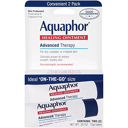 Aquaphor Healing Ointment Advanced Therapy Skin Protectant, Dry Skin Body Moisturizer, 0.35 Oz Tube, Pack of 2 | Amazon (US)