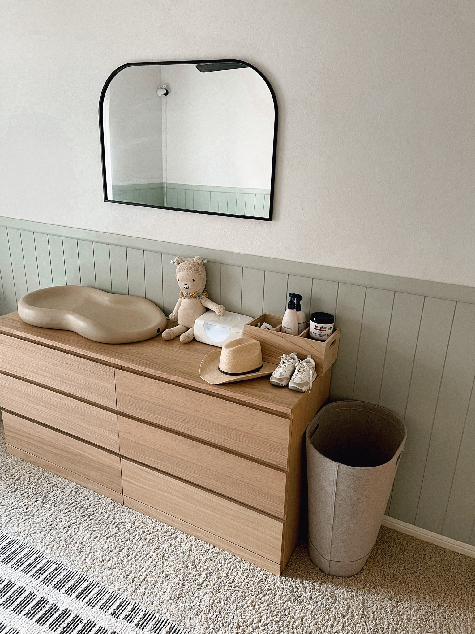 Toddler Boy Room // Changing Table Setup 🧸

**this exact dresser is the ikea malm**

#toddlerroom #toddlerboyroom #boyroom #boymom #changingtable 

#LTKHome #LTKBaby #LTKKids