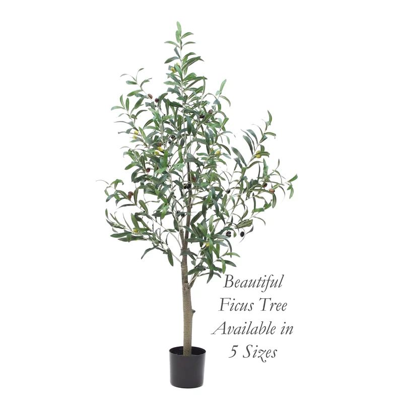 Artificial Olive Tree in Pot Liner | Wayfair North America