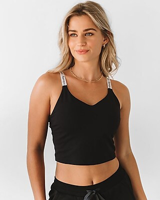 Rebody Maia Cloudlux Logo Cropped Sports Bra | Express