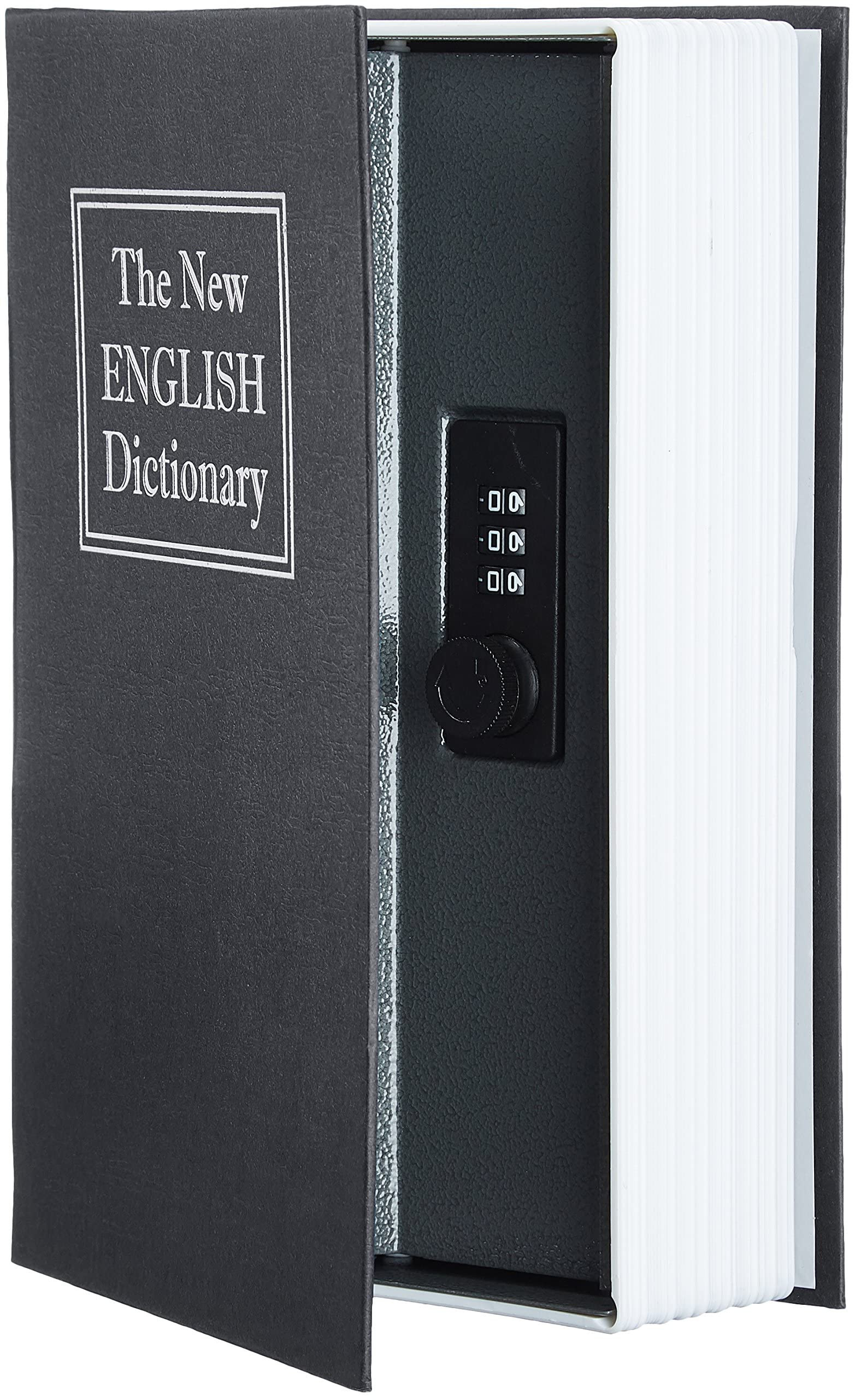 Amazon Basics Book Safe- Combination Lock- Large, Black | Amazon (UK)