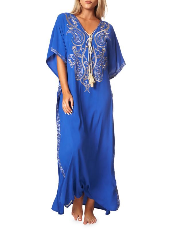Embroidered Cover Up Kaftan | Saks Fifth Avenue OFF 5TH
