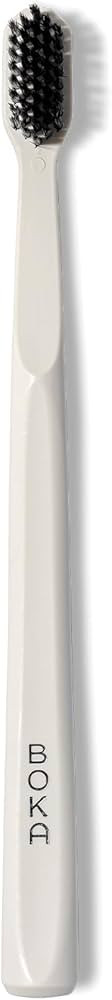 Boka Classic Manual Toothbrush with Extra Soft Activated-Charcoal, Tapered Bristles, Bioplastic H... | Amazon (US)