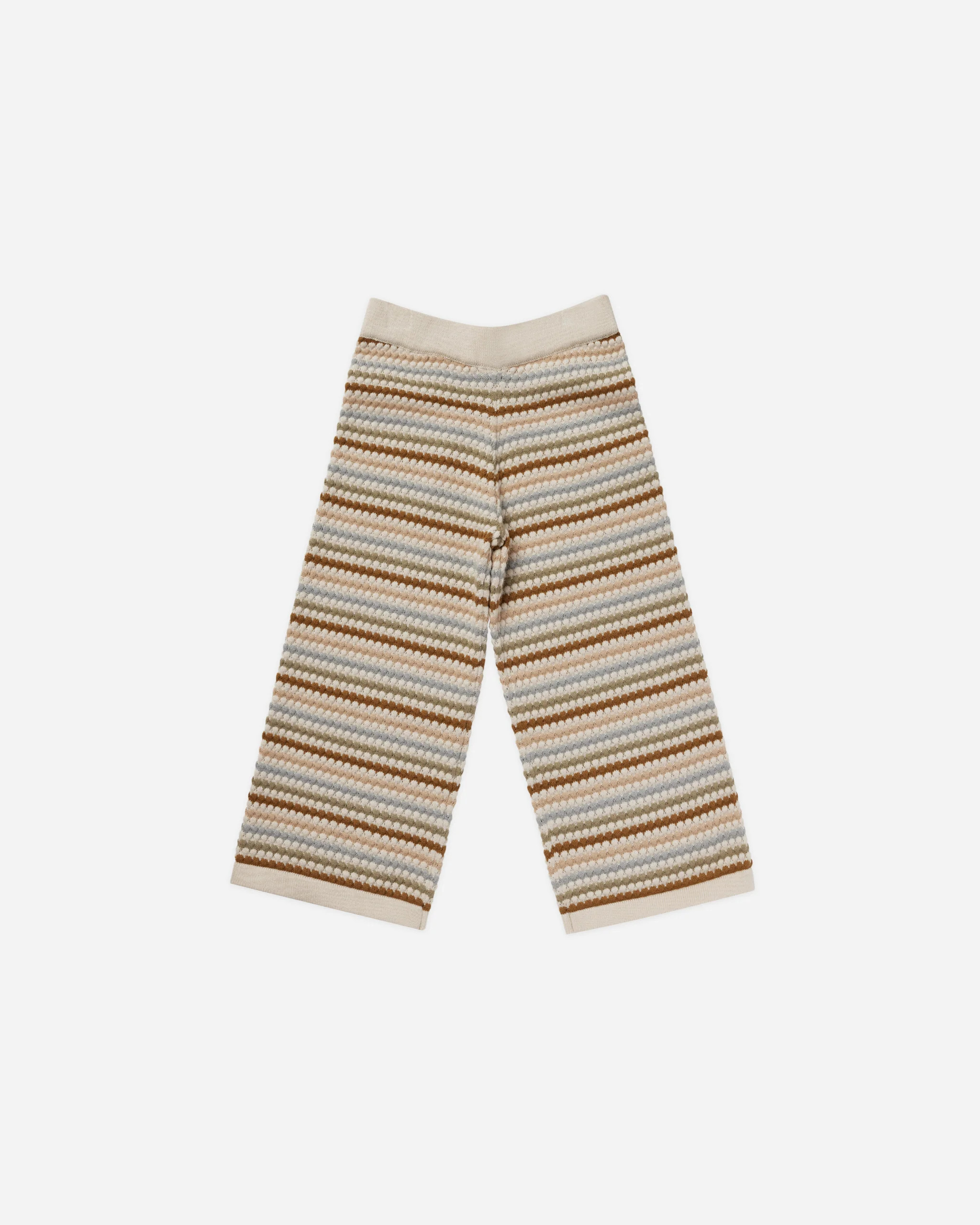 Knit Wide Leg Pant || Honeycomb Stripe | Rylee + Cru