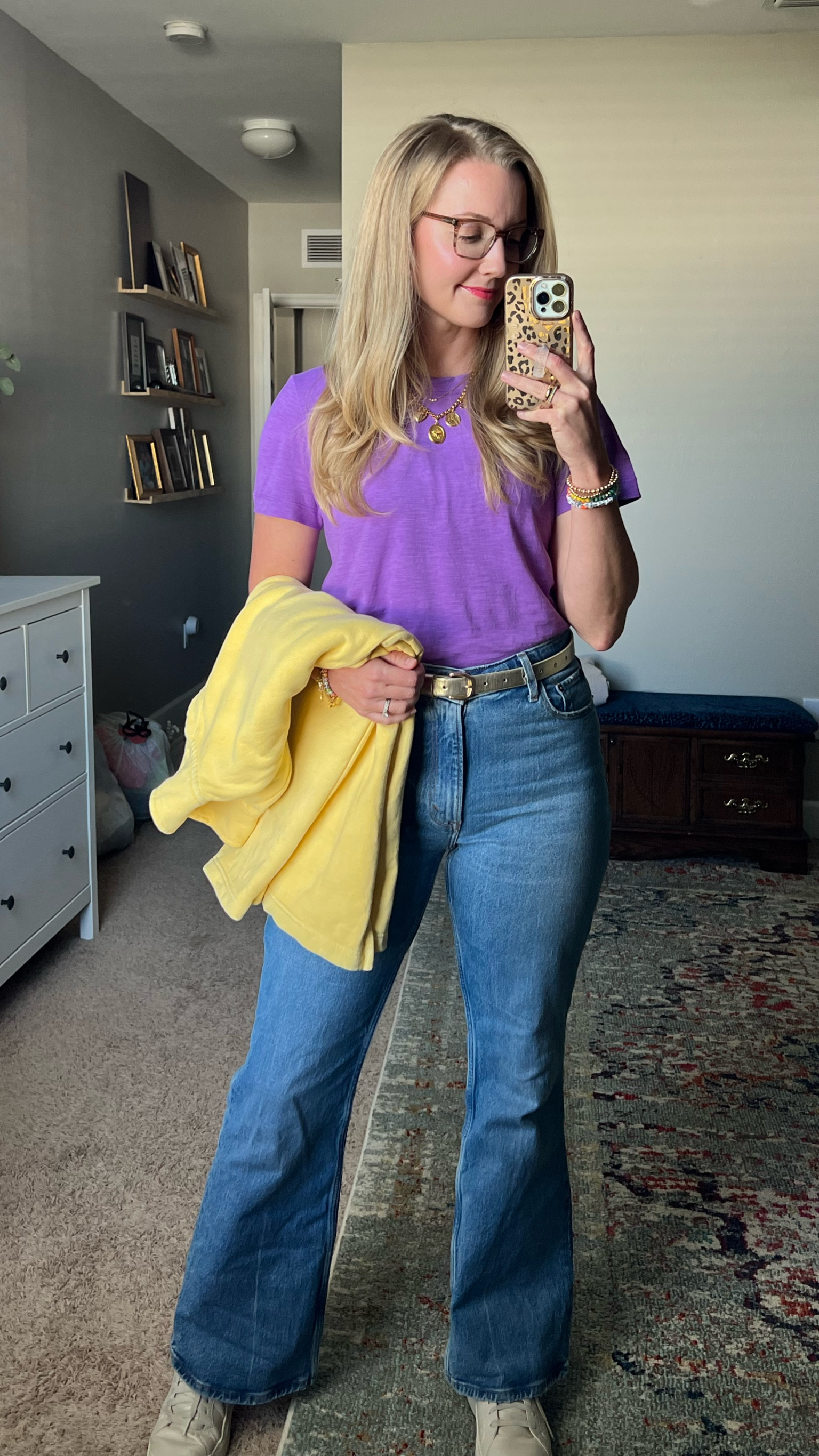 I love basic t-shirts, metallic belts, and layered jewelry! This Loft t-shirt is a new favorite. It’s super soft!

#createdcolorful #createdcolorfulspring #hocspring #tcispring #pcaspring #lightspring #warmspring #truespring #brightspring #clearspring #paintboxspring #bluespring

#LTKmidsize #LTKstyletip #LTKsalealert