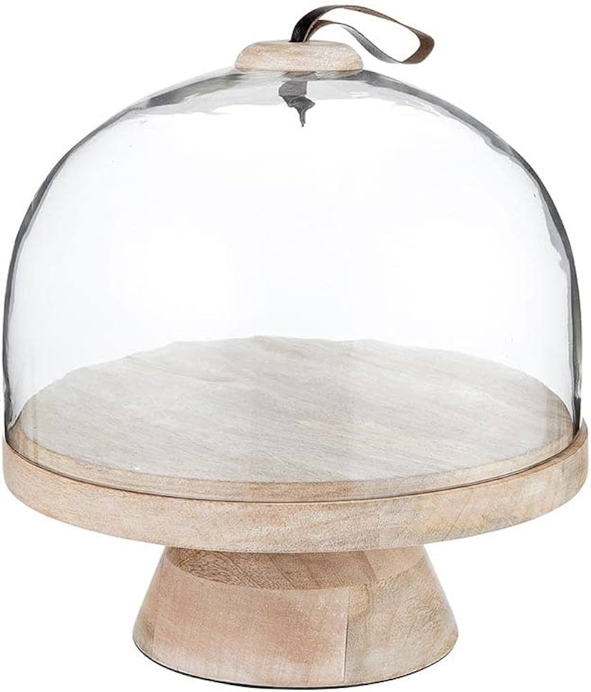 Santa Barbara Design Studio Cake Stand Table Sugar Collection Modern Glass Dome Cake Holder, 10.5... | Amazon (US)