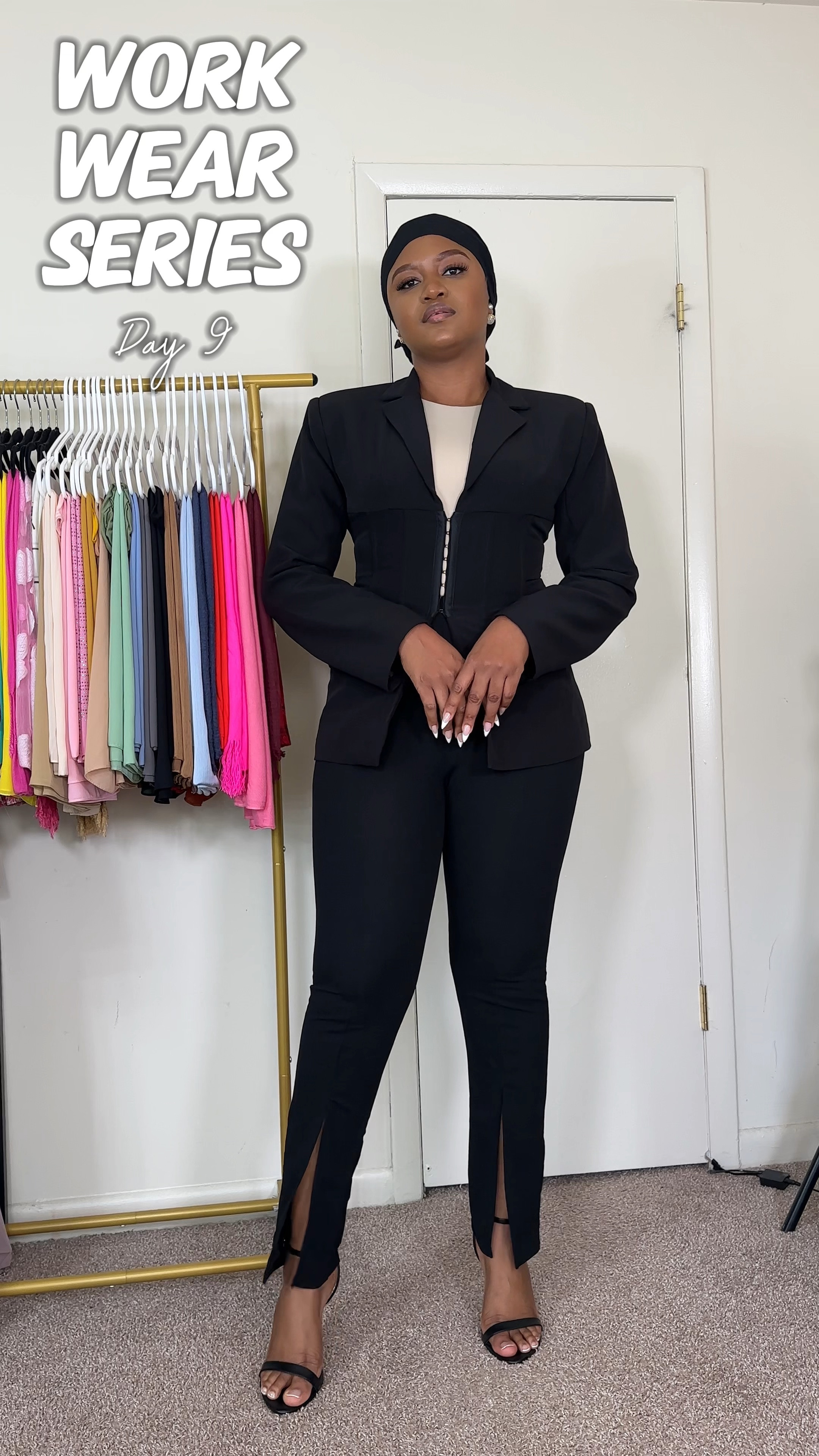 Day 9 is serving all-black boss vibes! 🖤🖤 you can never go wrong with a power suit! 💼✨ corporate fashion | office outfits | office chic | fall workwear

#LTKVideo #LTKWorkwear #LTKU