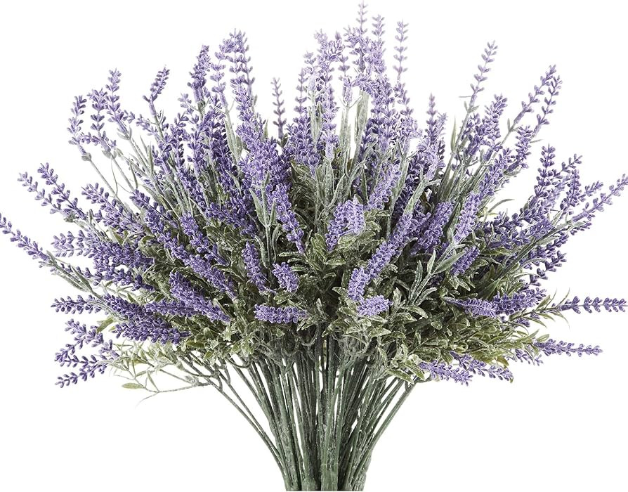 Butterfly Craze Artificial Lavender Plant 4-Piece Bundle – Lifelike Faux Silk Flowers for Weddi... | Amazon (CA)