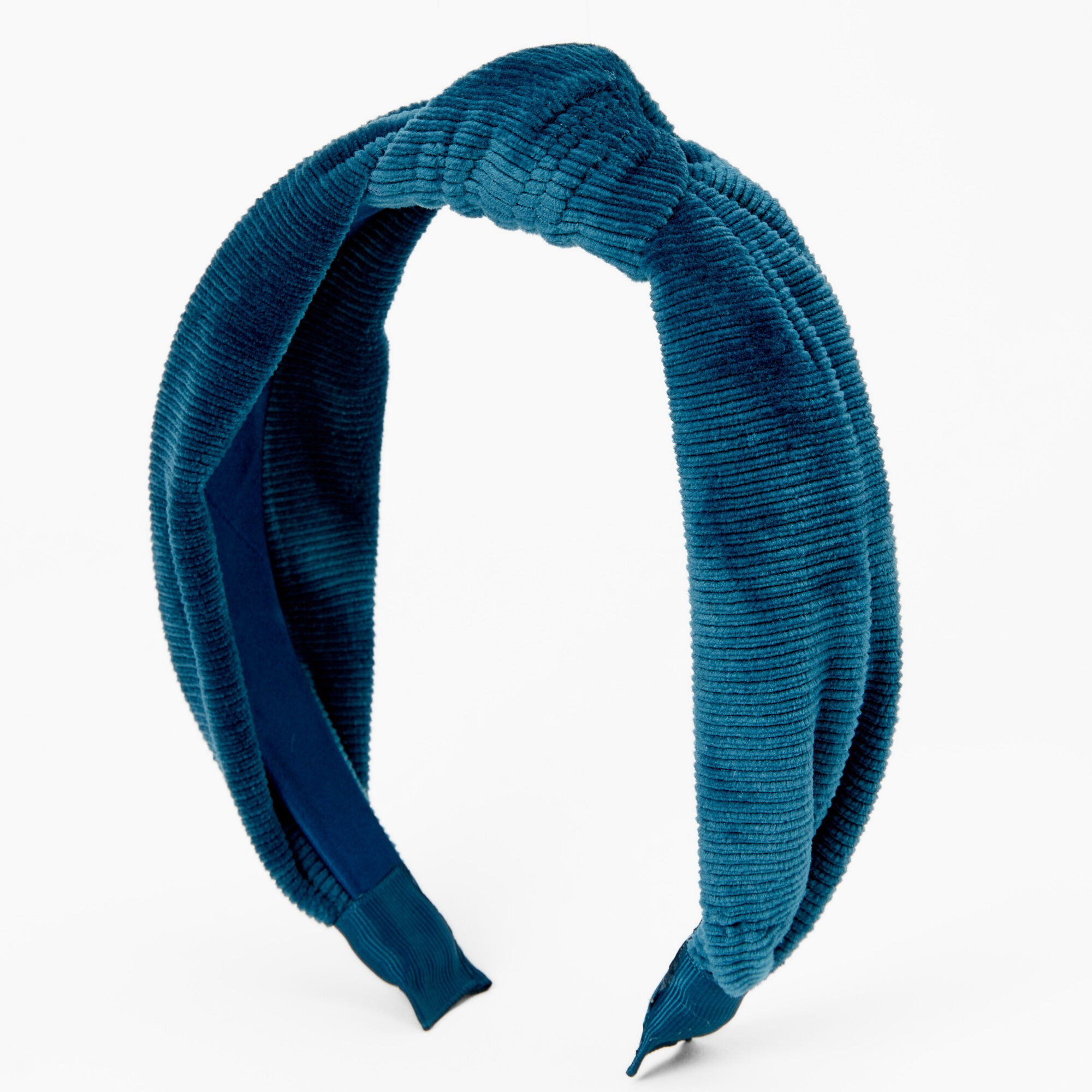 Knotted Ribbed Knit Headband - Turquoise | Claire's (US)