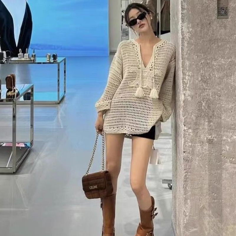 Loe-we Chanel Dupe Shirts for Women Fshion Designer Long Sleeve Blouses with Stripe Loose Women's... | DHGate