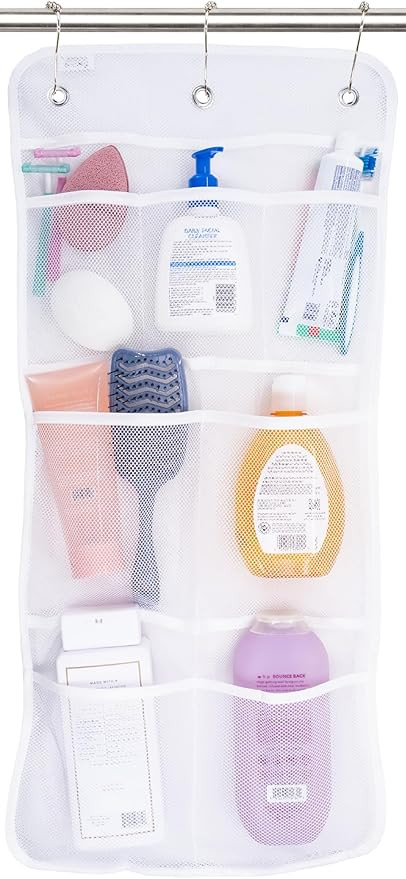 S&T INC. Shower Organizer, Shower Caddy or Bathroom Organizer with Quick Drying Mesh, 7 Pockets t... | Amazon (US)