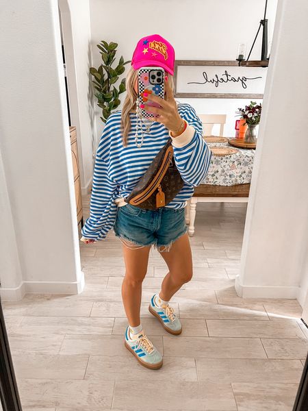 Spring outfit 
Free people outfit 
Sweater xs
Denim shorts 25
Adidas gazelle bold tts
Summer outfit 
Travel outfit 

#LTKitbag #LTKshoecrush #LTKfindsunder100