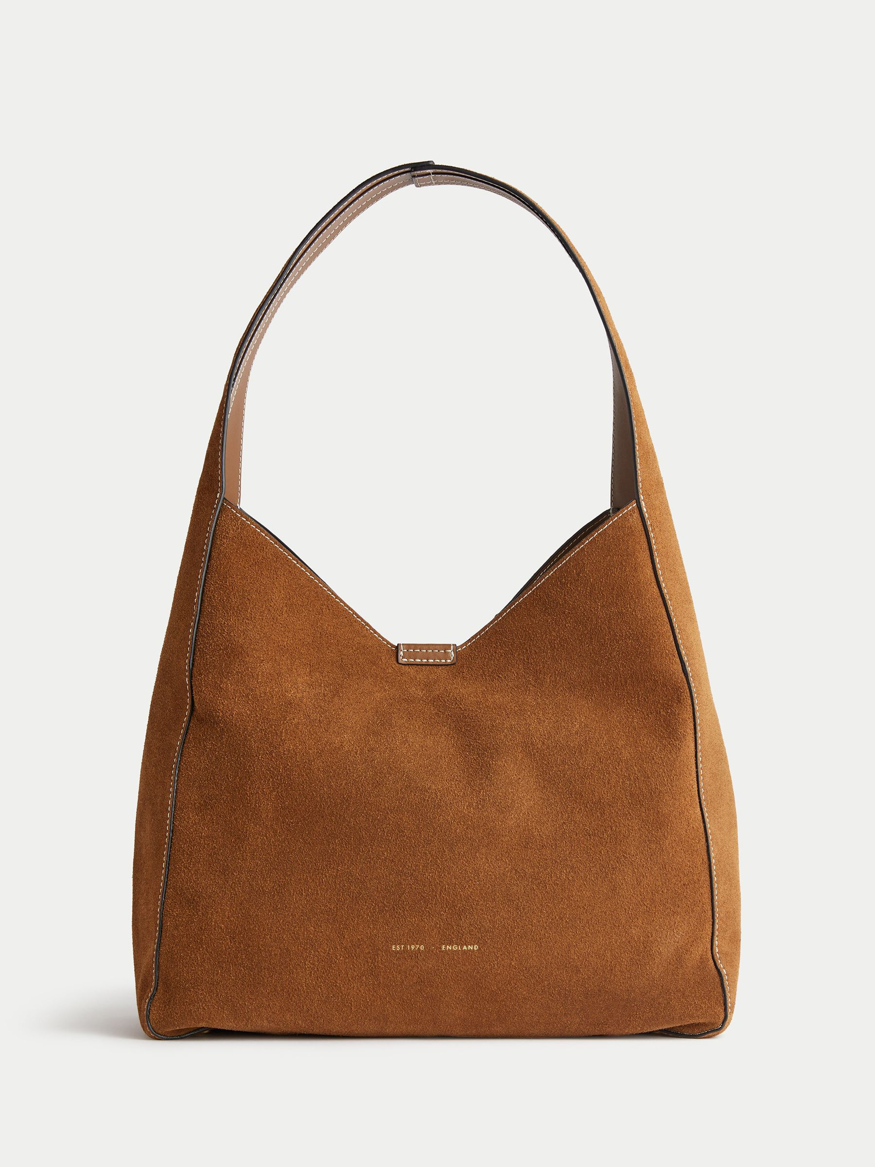 jigsaw Jigsaw Brown Suede Womens Leather Slouch Bag | Next US