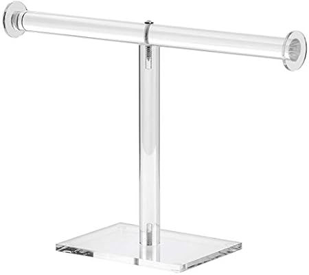 T-Bar Necklace Stand Clear Acrylic, 8" H | Amazon (US)