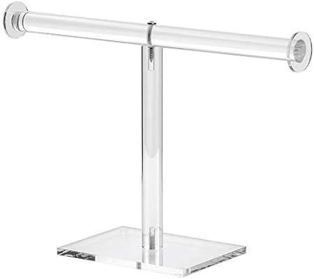 T-Bar Necklace Stand Clear Acrylic, 8" H | Amazon (US)