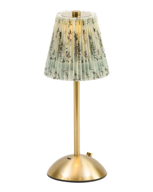 11.5in Printed Fabric Touch Lamp | Marshalls
