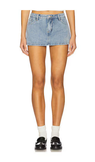 Tayler Skort in Light Blue Wash | Revolve Clothing (Global)