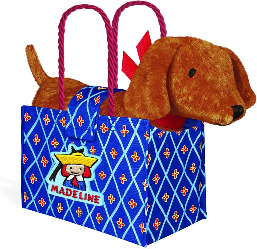 YOTTOY Madeline Collection | Genevieve the Dog Soft Stuffed Animal Plush Toy in Madeline Tote B... | Amazon (US)