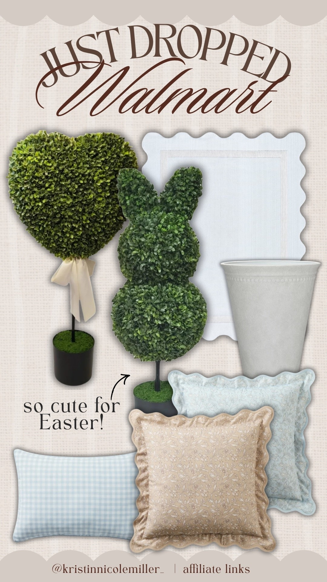 New at Walmart! So many adorable outdoor decorations for spring 🐰 

Seasonal Easter Valentine’s Day Easter spring boxwood pillows rugs planter 

#LTKFindsUnder100 #LTKHome #LTKSeasonal