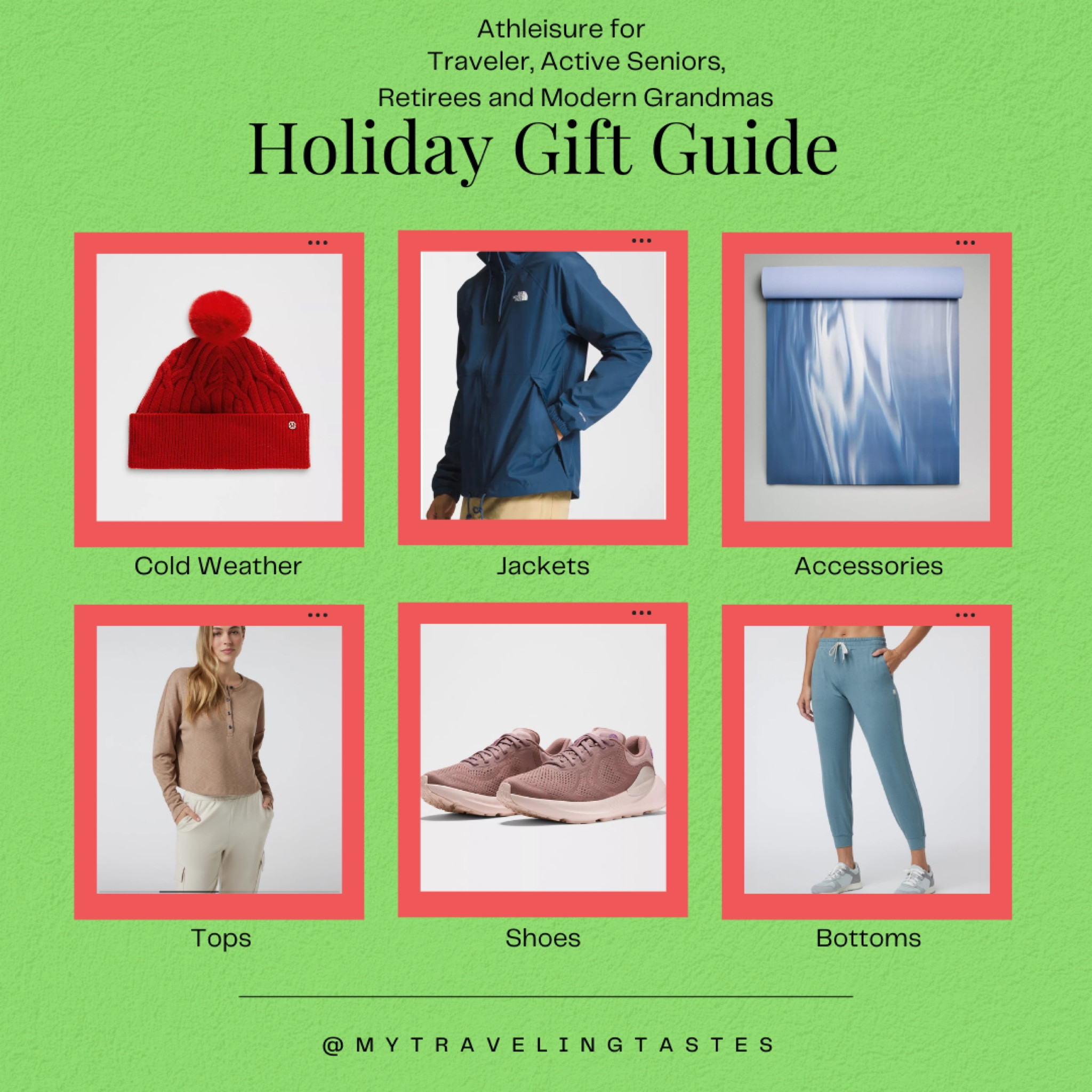 Do you have Travelers, Empty-Nesters, Retirees, Active Seniors or The Modern Grandma on your Holiday shopping list? Check out the great activewear and athleisure pieces they will love! 

#LTKGiftGuide #LTKTravel #LTKActive