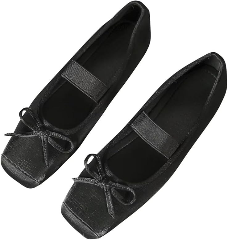 TN TANGNEST Floral Embroidered Shoes for Women Comfortable Round Toe Loafer Casual Ballet Flats | Amazon (US)