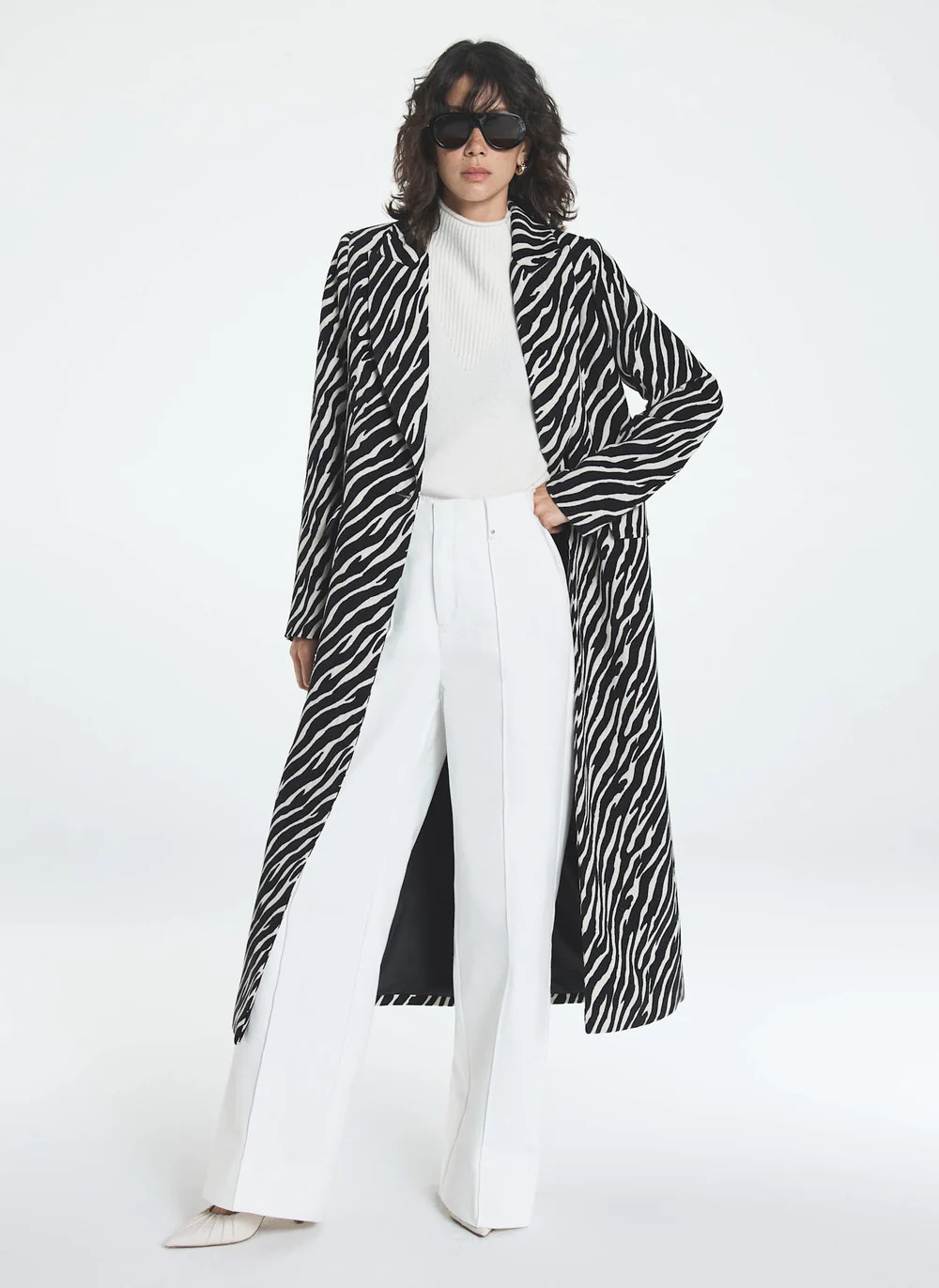 Zebra Print Maxi Coat | Mint Velvet