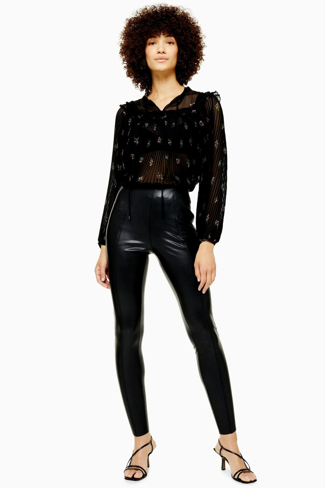 Stretch PU Trousers | Topshop UK