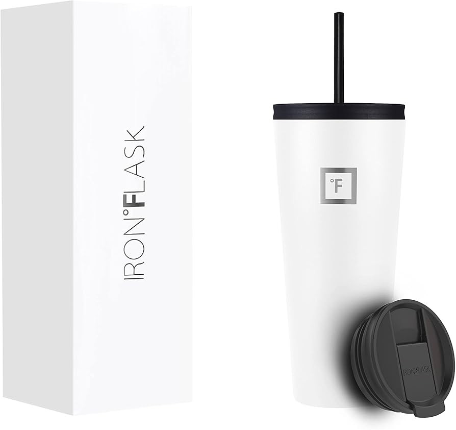IRON °FLASK Classic Tumbler 2.0-2 Lids (Straw/Flip), Vacuum Insulated Stainless Steel Water Bott... | Amazon (US)