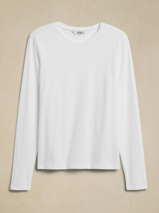 SUPIMA® Long-Sleeve T-Shirt | Banana Republic (US)