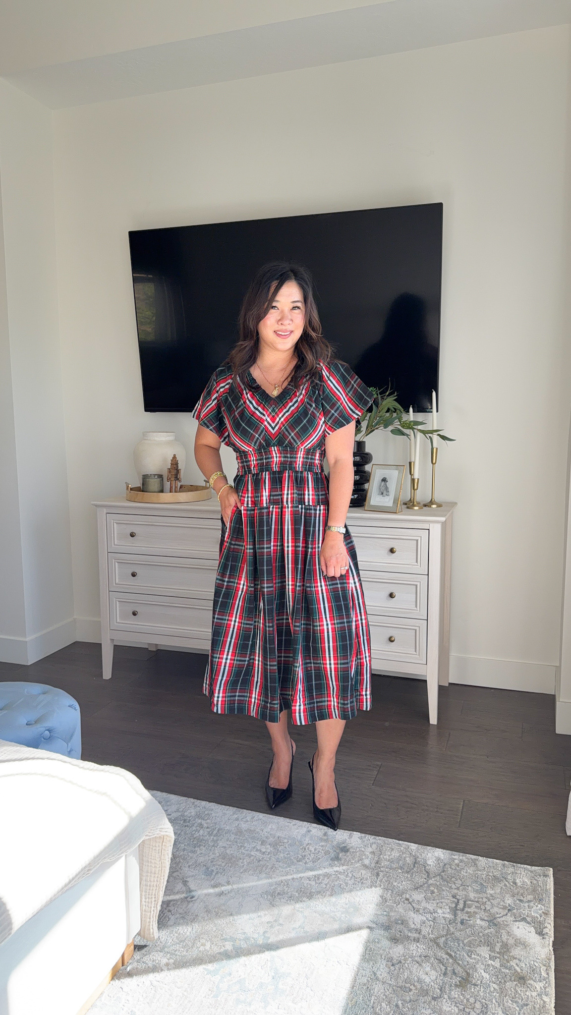 Walmart Plaid Dress: Small
Looks like J.Crew or Ralph Lauren! 

#LTKHoliday