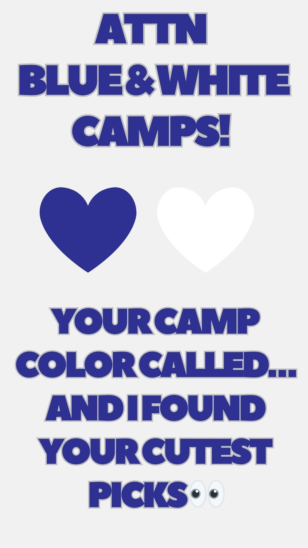 BLUE & WHITE CAMP MOMS 💙

I rounded up some of my favorite blue  and white camp finds because somehow the GOOD blue & white stuff always disappears first 😅

I found for boys and girls, women's and men's sizes.  

Want me to do more blue finds?
Comment 💙 and I’ll keep them coming.  

 