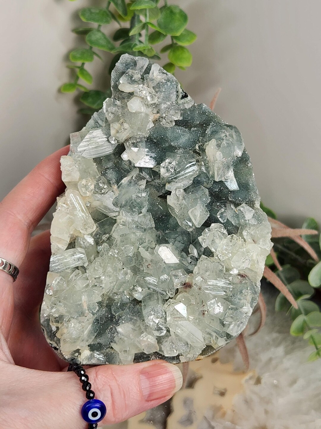 HQ Blue Chalcedony & Apophyllite Cut Base (nashik District- India) - Etsy | Etsy (US)