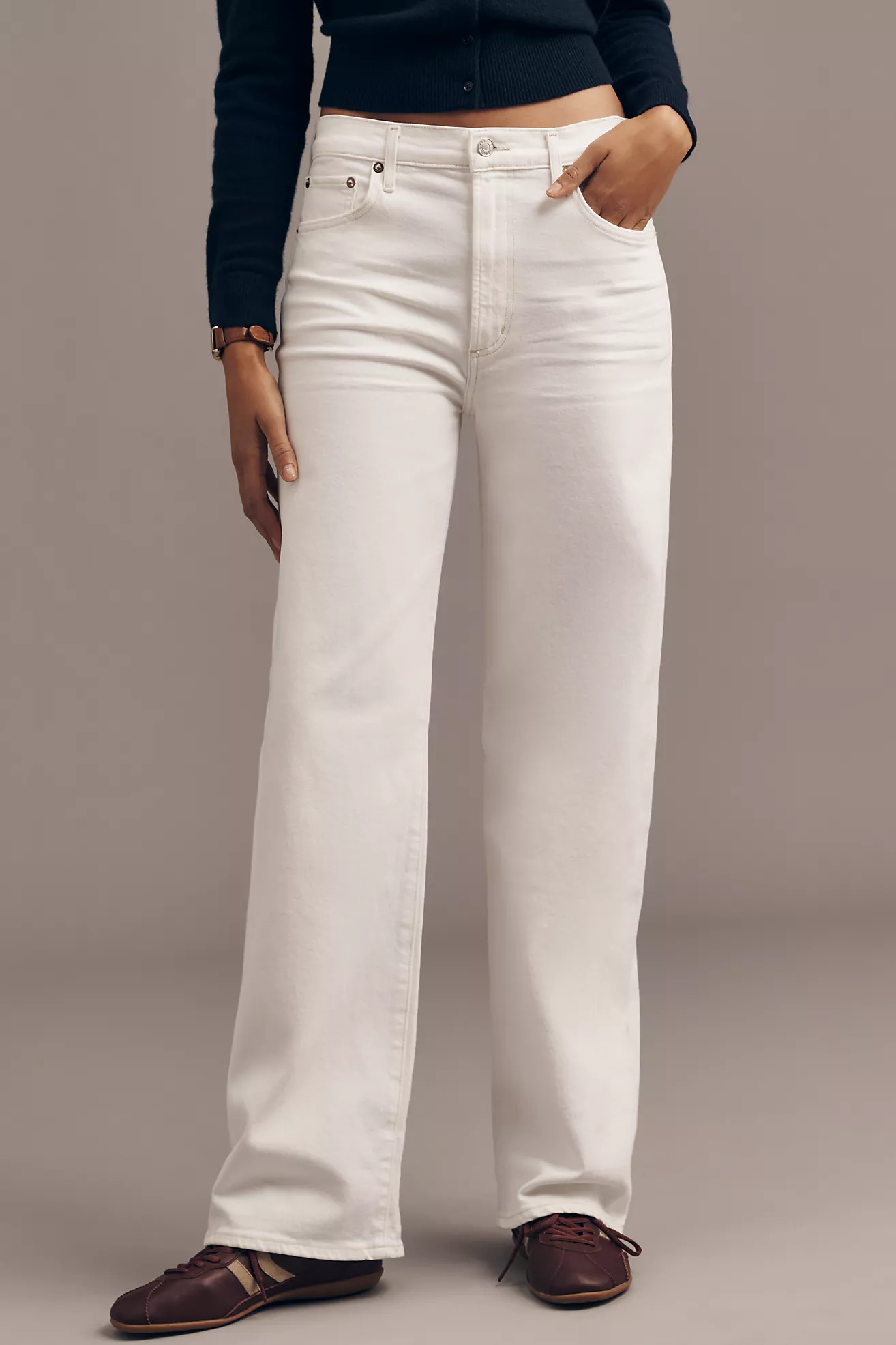 AGOLDE Harper High-Rise Wide-Leg Jeans | Anthropologie (US)