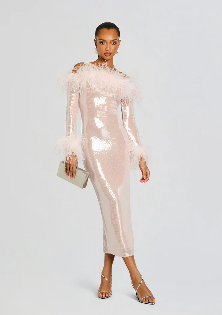 Petal Sequin Midi Dress | Retrofete