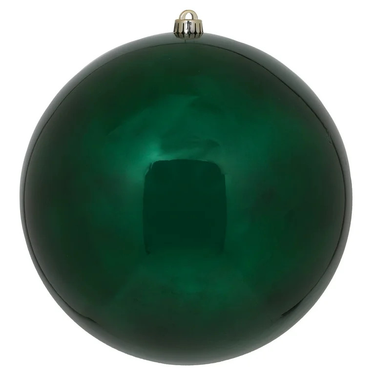 Vickerman 6" Midnight Green Shiny Ball Ornament, 4 per Bag | Walmart (US)