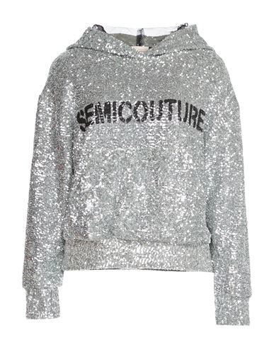 Semicouture Woman Sweatshirt Silver Size 2 Polyamide, Polyester | YOOX (US)