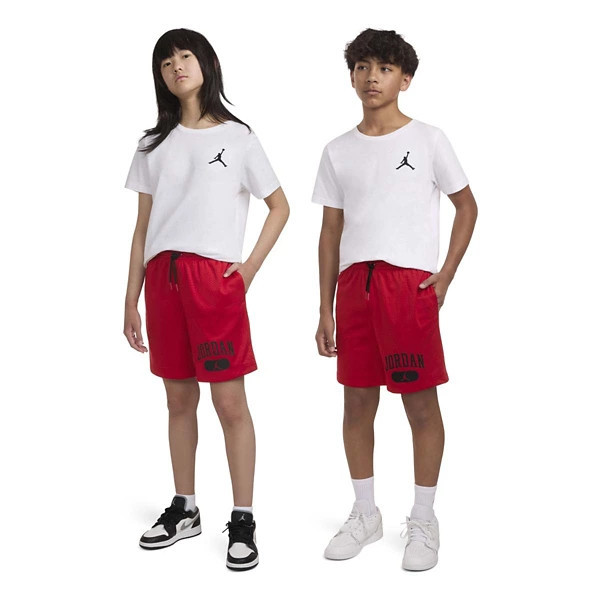 Kids' Jordan Mesh Perforated Shorts 6Y Gym Red | Scheels