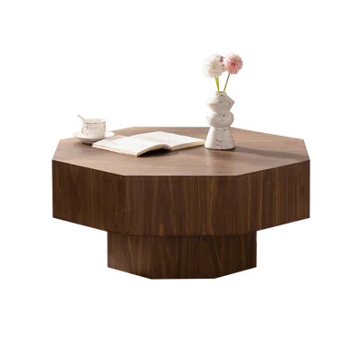 30.51 inch Modern Wooden Octagonal-Shaped MDF Coffee Table | Wayfair North America