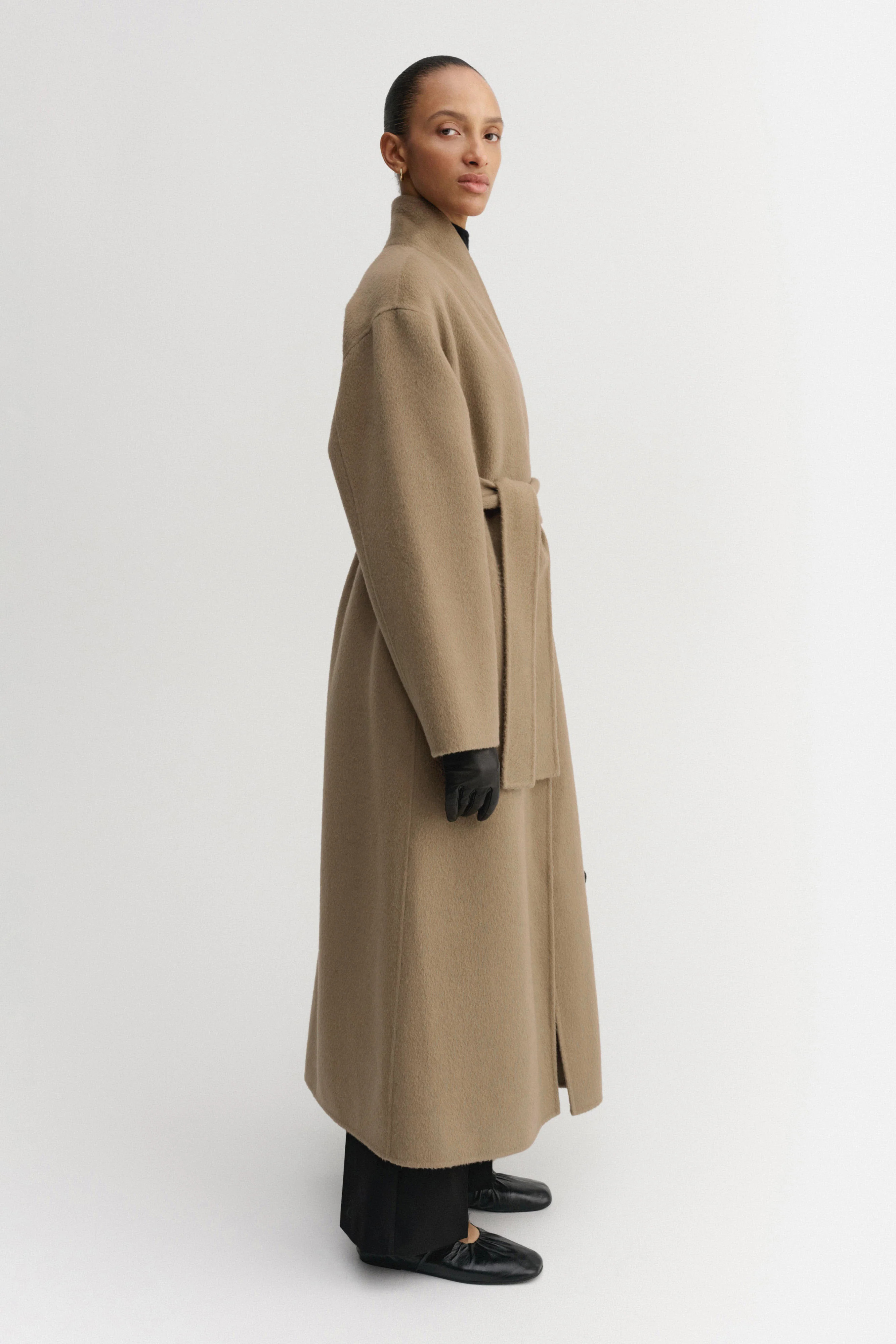 Mara Doublé Coat, tan | Almada Label