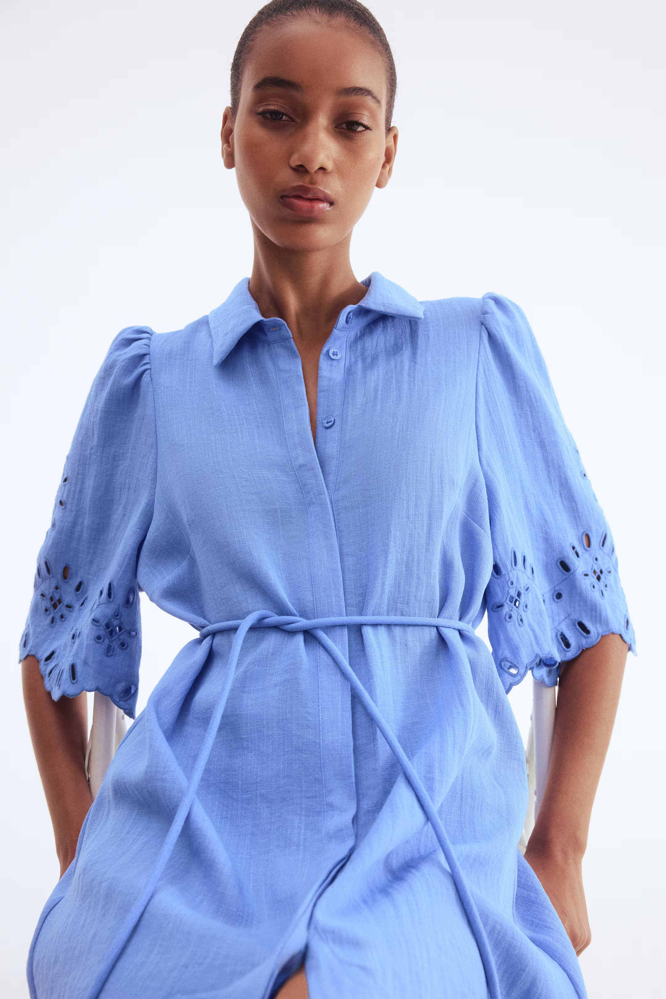 Broderie anglaise shirt dress | H&M (UK, MY, IN, SG, PH, TW, HK)