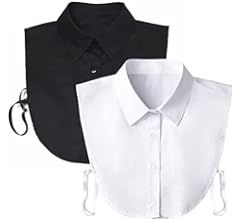 Fake Collar Detachable Dickey Collar Blouse Half Shirts Peter Pan Faux False Collar for Women & G... | Amazon (US)