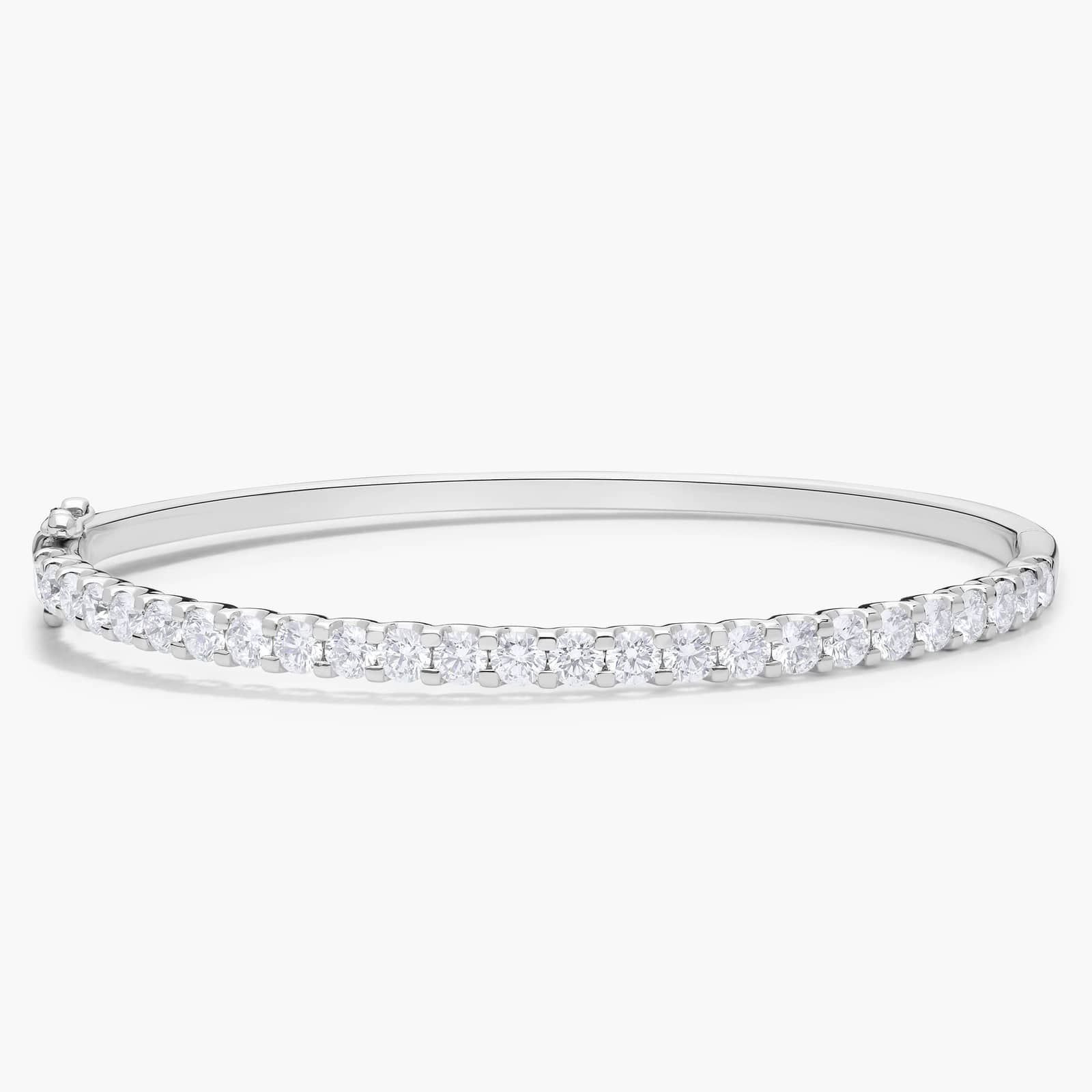Luna Diamond Bangle in 14k White Gold (3 ct. tw.) | Blue Nile
