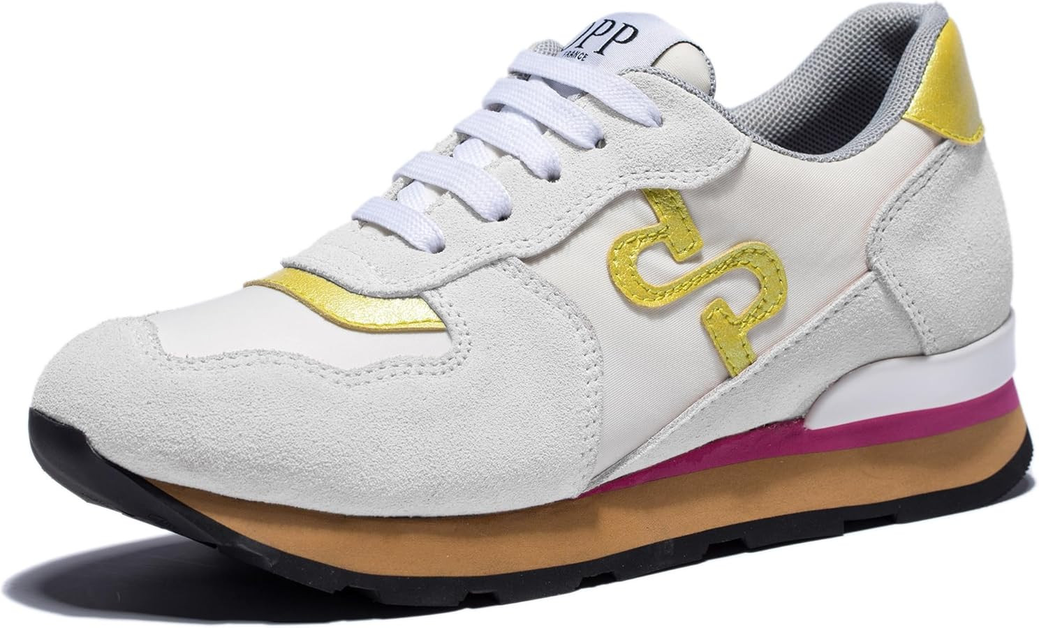 Amazon.com | OPP Women Suede Leather Shoes Fashion Casual Lace-up Athletic Tennis Sports Gym Runn... | Amazon (US)