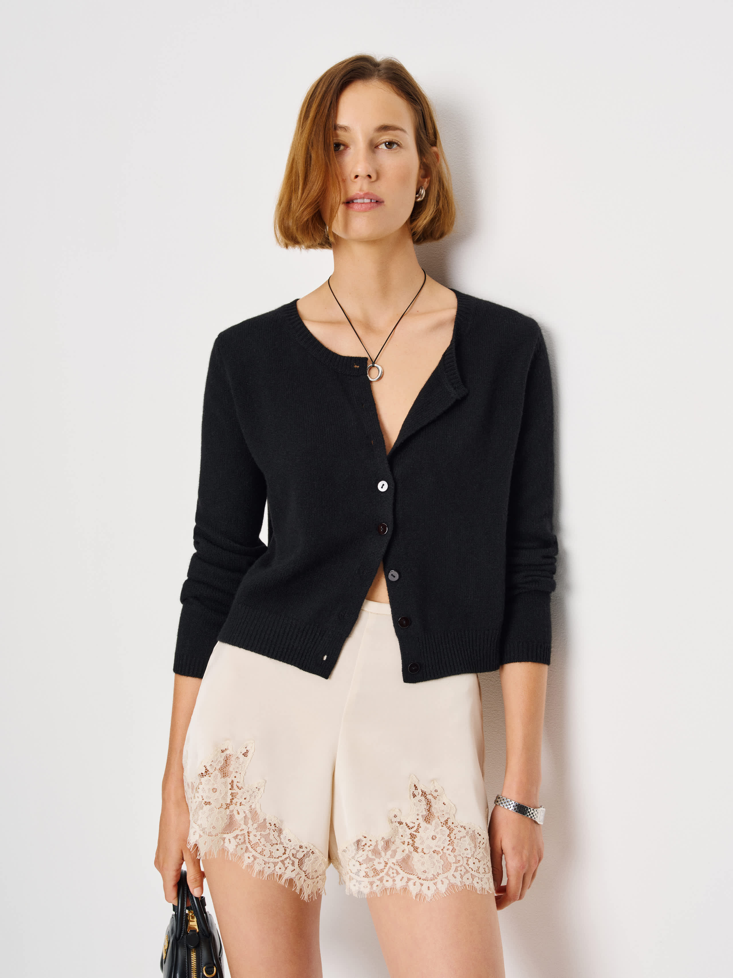 Clara Cashmere Crew Cardigan | Reformation (Global)