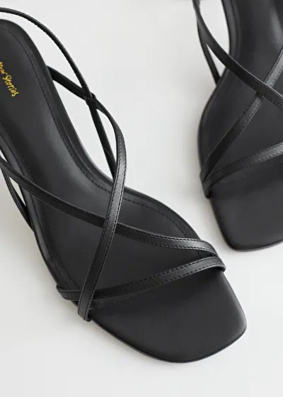 Strappy Block Heel Leather Sandals | & Other Stories (EU + UK)