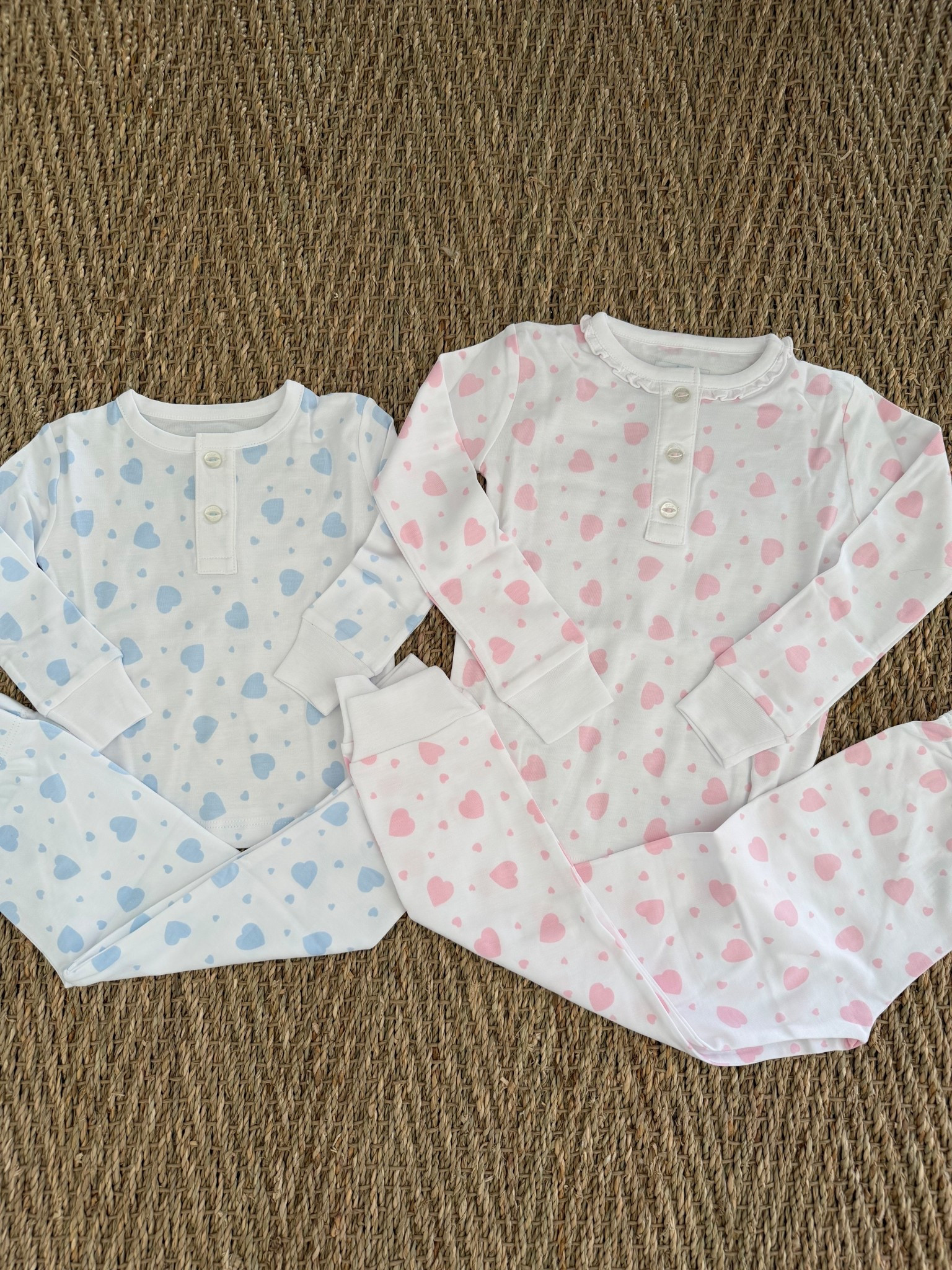 Sibling match valentines pajamas on sale!! 
Valentine’s Day pajamas for baby and toddler 
Little English traditional children clothing 

#LTKValentine #LTKBaby #LTKKids