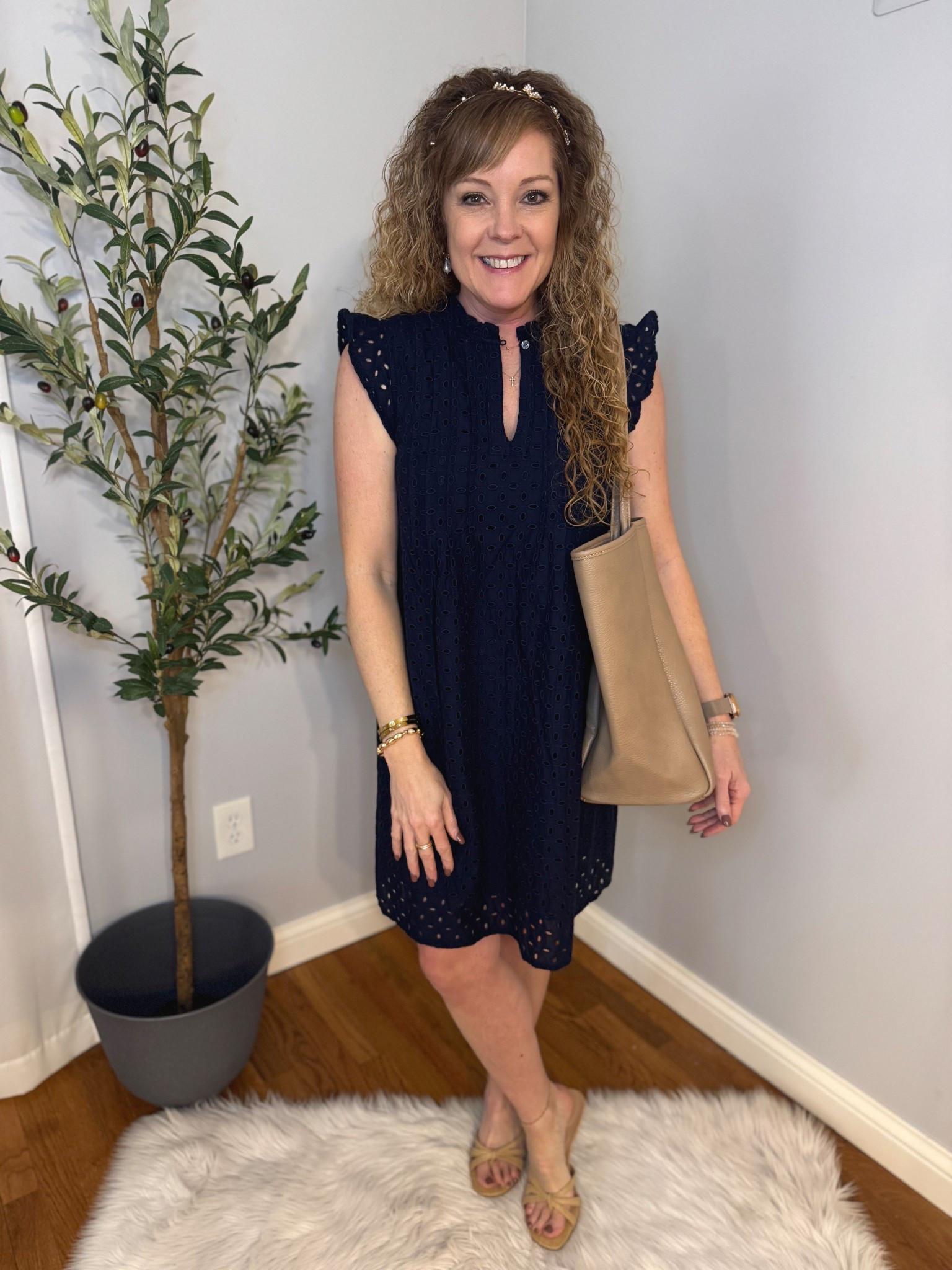 $25 Walmart Time and Tru Women's Cotton Flutter Sleeve Mini Dress, Sizes XS-XXXL / spring dresses / church dress / easter dress / graduation dress / Mother’s Day 

*Wearing size small 
* heels- tts, size 8

#LTKSeasonal #LTKgrwm #LTKOver40