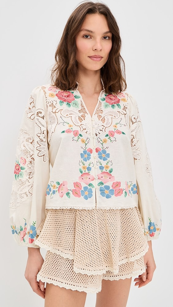 Astrid Embroidery Blouse | Shopbop