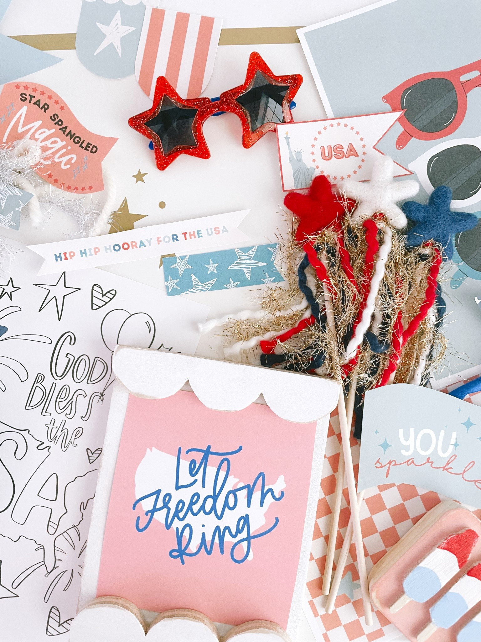 Made in the USA printable collection by The Letter Vee 

#LTKSeasonal #LTKFamily #LTKSummerEdit